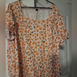 Shein Curve Floral Print Women's Top